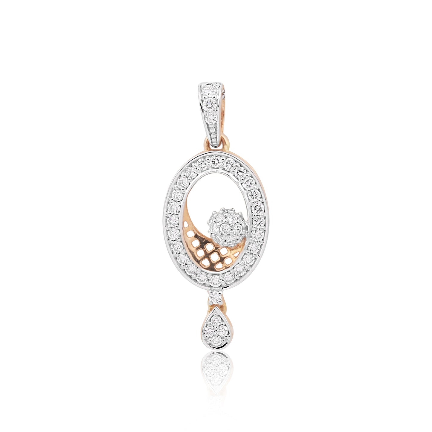 IGI Certified Diamond Pendant Set 2.08 ct 18K Gold Natural Diamond Jewellery - view 3