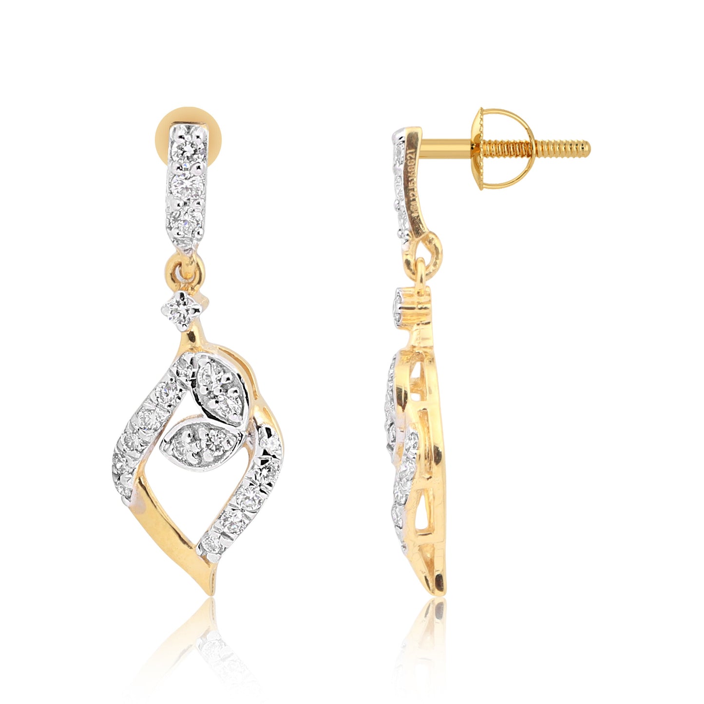 IGI Certified Diamond Pendant Set 1.80 ct 18K Gold Elegant Necklace Jewellery - view 6