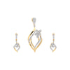 IGI Certified Diamond Pendant Set 1.80 ct 18K Gold Elegant Necklace Jewellery