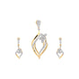 IGI Certified Diamond Pendant Set 1.80 ct 18K Gold Elegant Necklace Jewellery