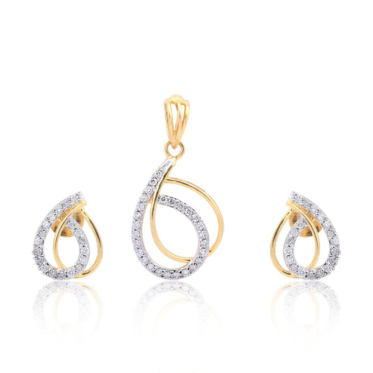 IGI Certified 0.65 Ct Diamond Pendant Set 18K Gold H-I SI Jewellery