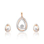 IGI Certified 18K Gold Diamond Pendant Set 1.79 Ct G-H-I VS Premium Jewellery
