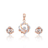 Natural Diamond Pendant Set 0.55 Ct IGI Certified 18K Gold SI Gift for Women