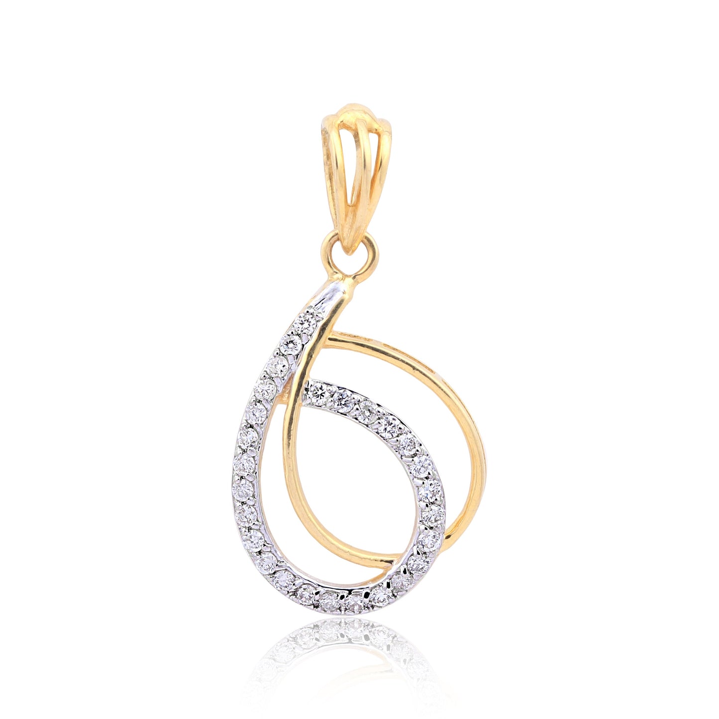 IGI Certified 0.65 Ct Diamond Pendant Set 18K Gold H-I SI Jewellery - view 3