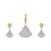 IGI Certified 1.15 Ct Diamond Pendant Set 18K Gold H-I VS Classic Jewellery