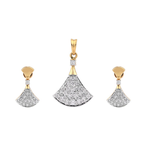 IGI Certified 1.15 Ct Diamond Pendant Set 18K Gold H-I VS Classic Jewellery
