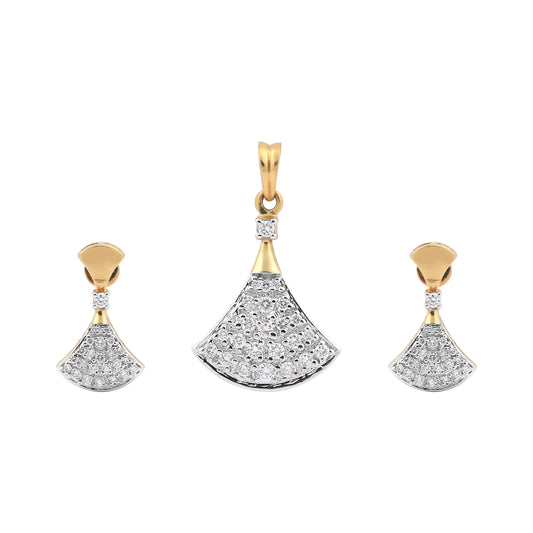 IGI Certified 1.15 Ct Diamond Pendant Set 18K Gold H-I VS Classic Jewellery