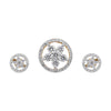IGI Certified 18K Gold Diamond Pendant Set 1.62 Ct G-H VS Stylish Jewellery