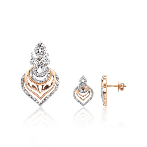 Natural Diamond Pendant Set 1.92 ct IGI Certified 18K Gold Necklace Jewellery
