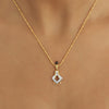 Elegant IGI Certified Natural Diamond Pendant 1.08 ct 18K Gold Necklace Jewellery - view 3