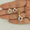 Elegant IGI Certified Natural Diamond Pendant 1.08 ct 18K Gold Necklace Jewellery - view 2