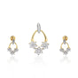 IGI Certified Natural Diamond Pendant Set 2.80 ct 18K Gold Necklace Women