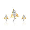 IGI Certified 18K Gold Diamond Pendant Set 0.61 Ct G-H VS Stylish Women Jewellery
