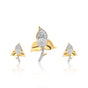 IGI Certified 18K Gold Diamond Pendant Set 0.61 Ct G-H VS Stylish Women Jewellery