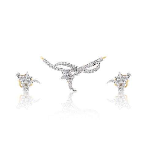 Luxury 0.61 Ct Diamond Pendant Set IGI Certified 18K Gold G-H VS Jewellery