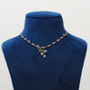 Natural Diamond Necklace Set with Earrings 18K Yellow Gold 1.60 Ct IGI Certified