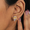 Diamond Pendant And Earrings Set in 18KT Yellow Gold, 0.93 Ct. IGI Certified - view 3
