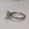 Certified 2.55 Ct White Round Moissanite Solitaire Ring in New Year Gift 18K Gold P 18K Gold Plated