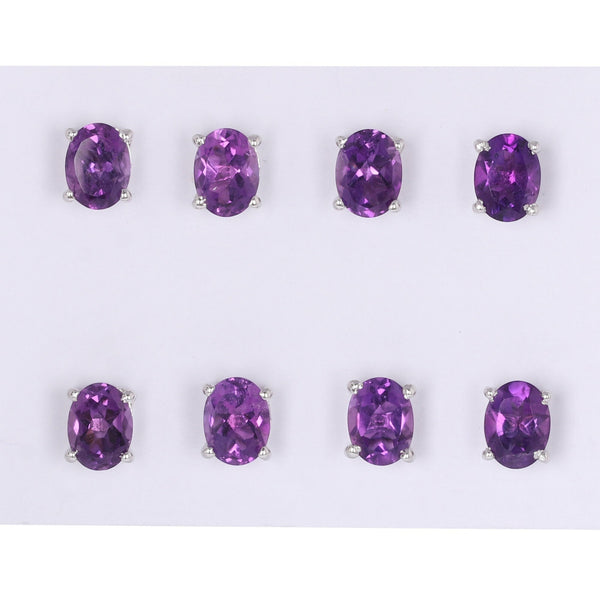 65 Ct Natural Purple Amethyst Earrings - GEMHUB - View 2