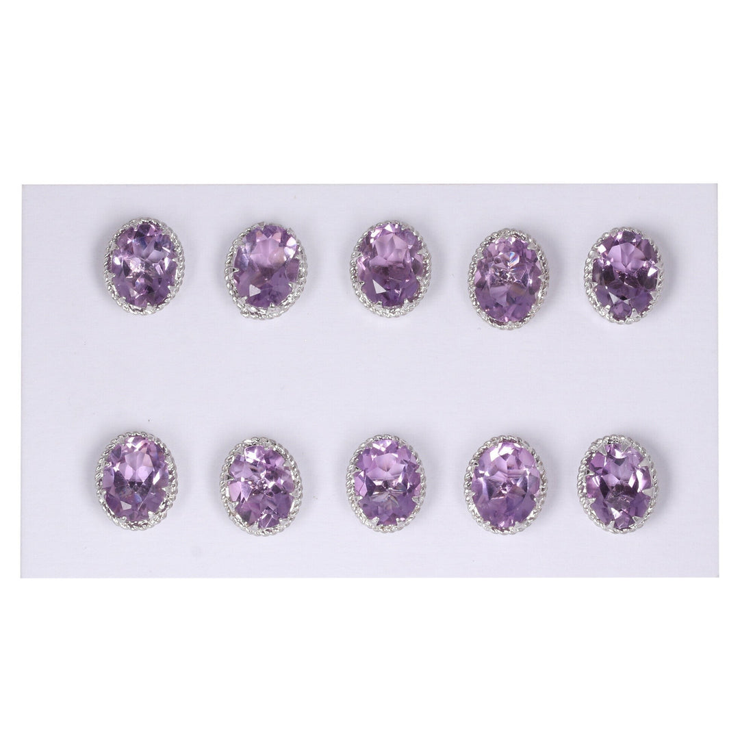 65 Ct Natural Purple Moonstone Earrings - GEMHUB - View 2