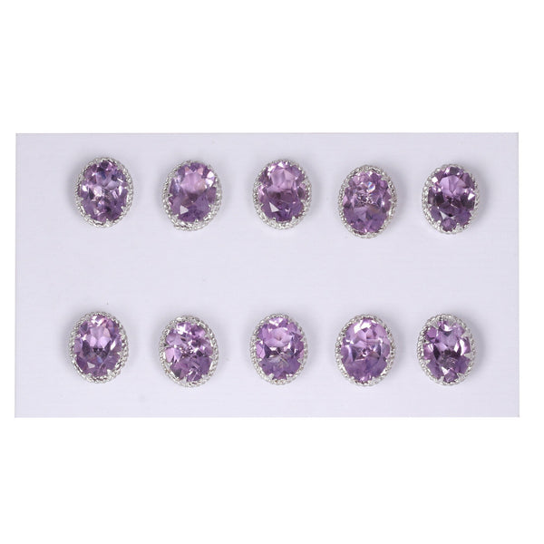 65 Ct Natural Purple Moonstone Earrings - GEMHUB - View 2