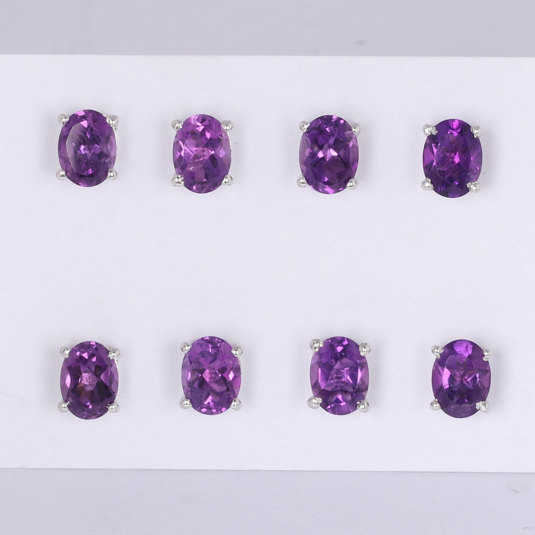65 Ct Natural Purple Amethyst Earrings - GEMHUB - View 3