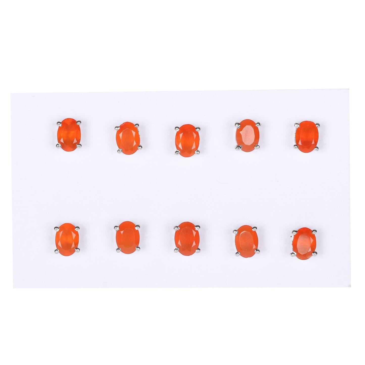 65 Ct Natural Orange Carnelian Earrings - GEMHUB - View 2