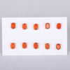 65 Ct Natural Orange Carnelian Earrings - GEMHUB - View 3