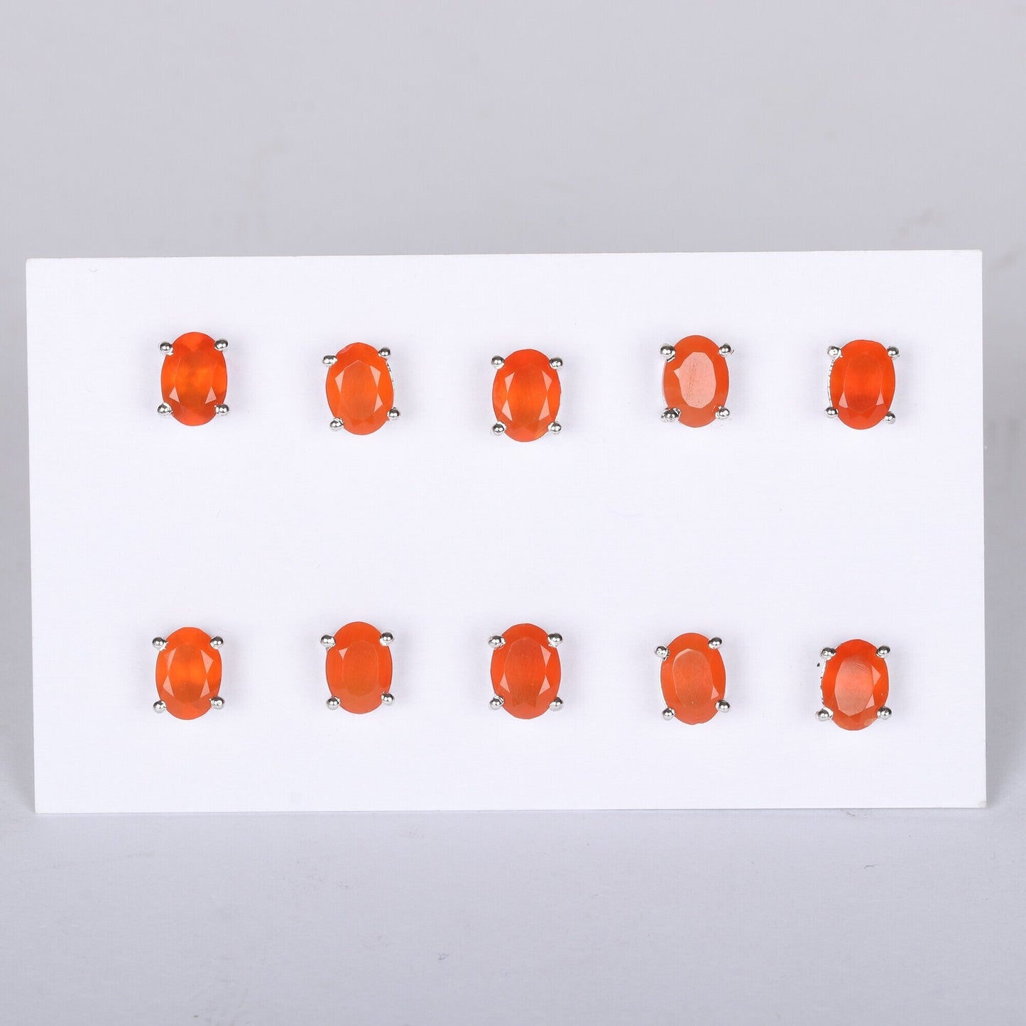 65 Ct Natural Orange Carnelian Earrings - GEMHUB - View 3