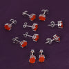 65 Ct Natural Orange Carnelian Earrings - GEMHUB - View 6