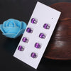 65 Ct Natural Purple Amethyst Earrings - GEMHUB