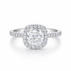 2 Ct Cushion Cut Lab Grown Diamond Ring - GEMHUB - View 2
