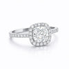 2 Ct Cushion Cut Lab Grown Diamond Ring - GEMHUB - View 3