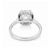 2 Ct Cushion Cut Lab Grown Diamond Ring - GEMHUB - View 4