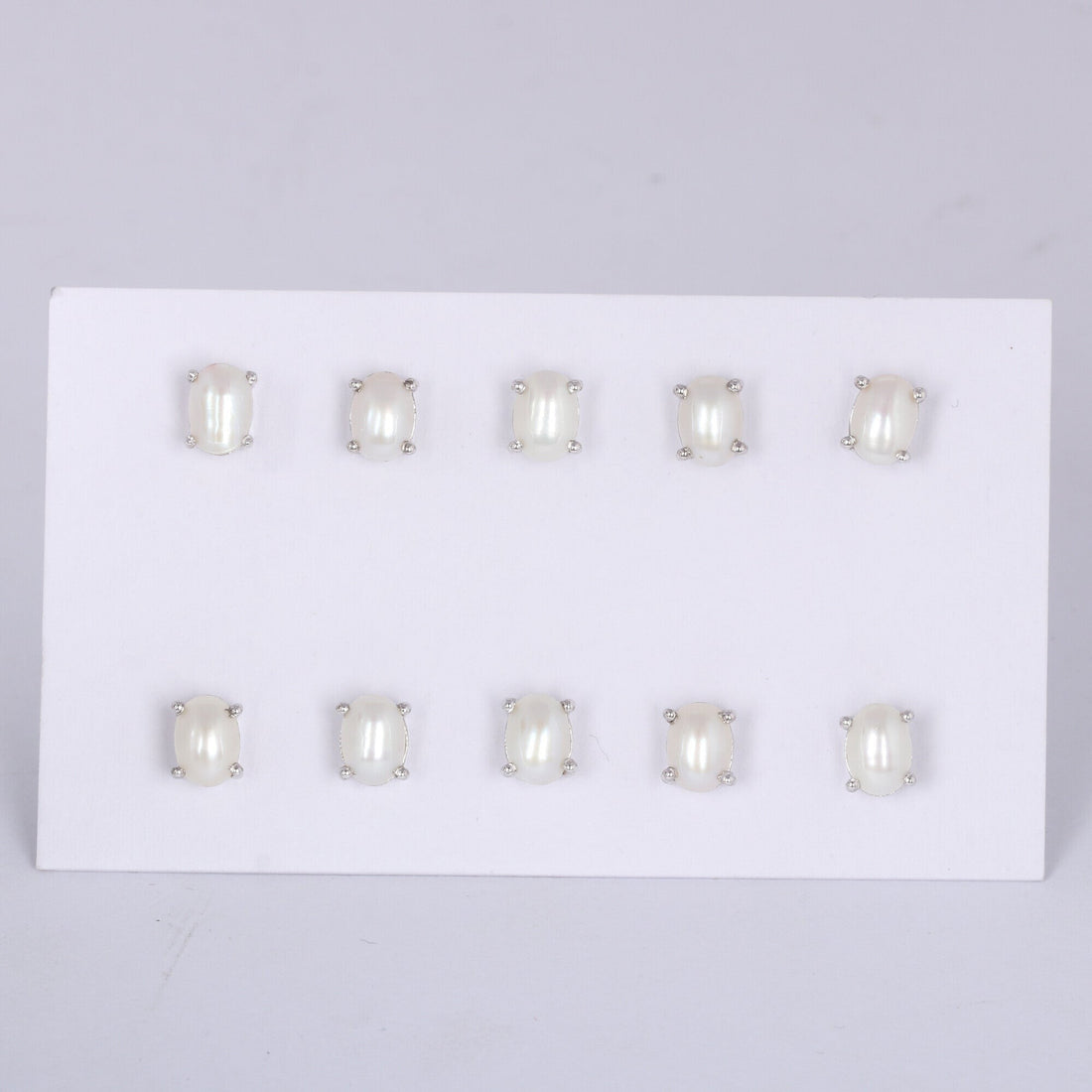 65 Ct Natural White Pearl Earrings - GEMHUB - View 3