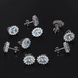 65 Ct Natural Aqua Sky Aquamarine Earrings - GEMHUB - View 5