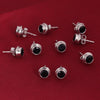 65 Ct Natural Black Agate Earrings - GEMHUB