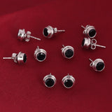65 Ct Natural Black Agate Earrings - GEMHUB