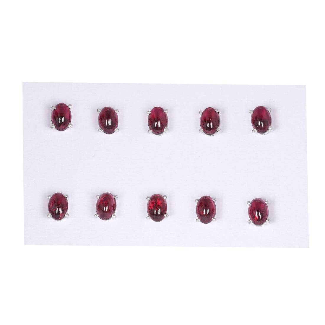 65 Ct Natural Red Garnet Earrings - GEMHUB - View 2