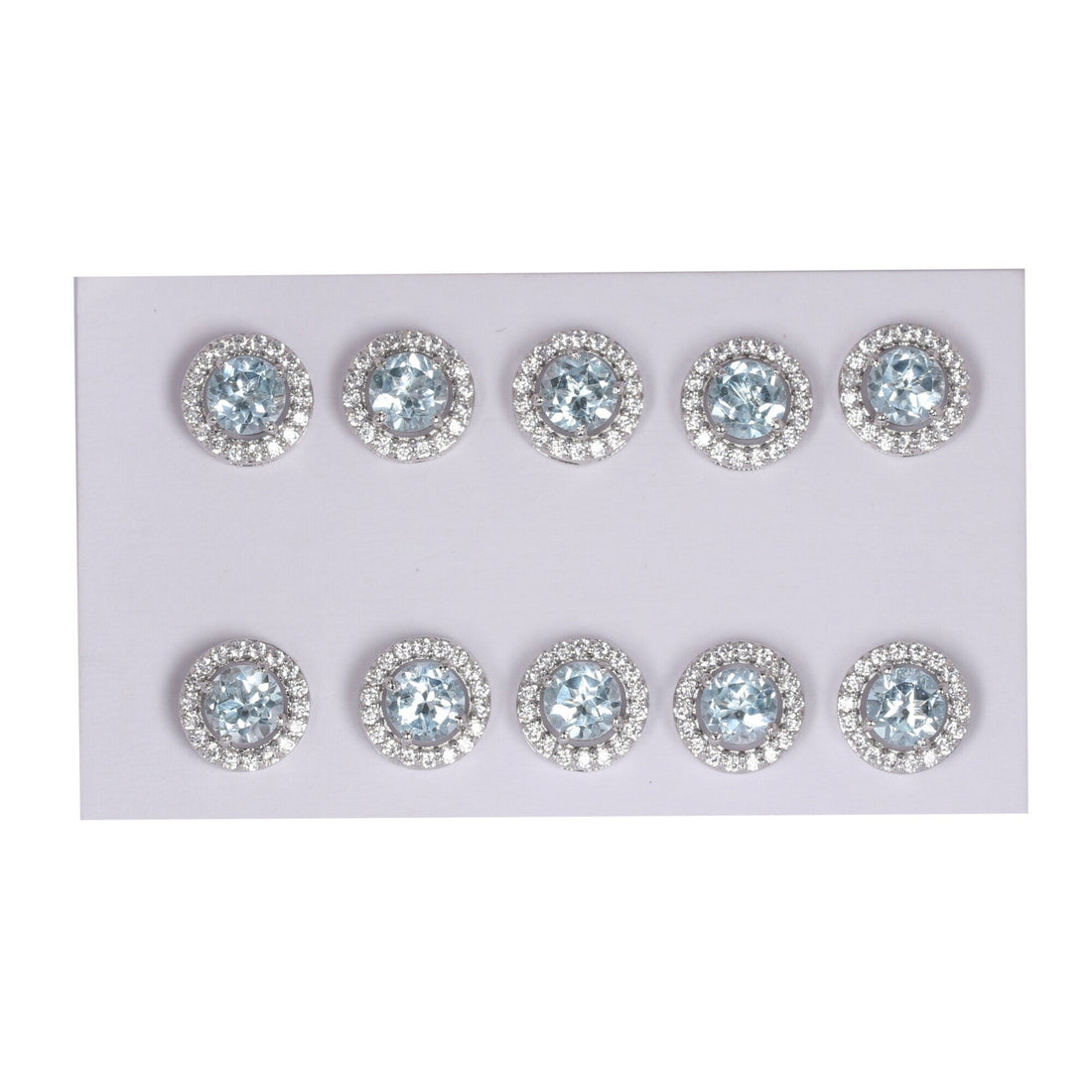 65 Ct Natural Aqua Sky Aquamarine Earrings - GEMHUB - View 2