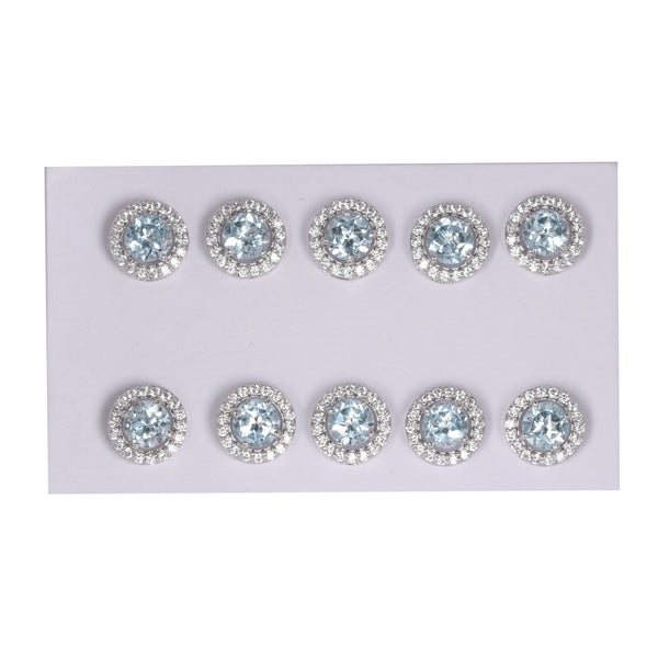 65 Ct Natural Aqua Sky Aquamarine Earrings - GEMHUB - View 2