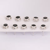 65 Ct Natural Black Agate Earrings - GEMHUB - View 4