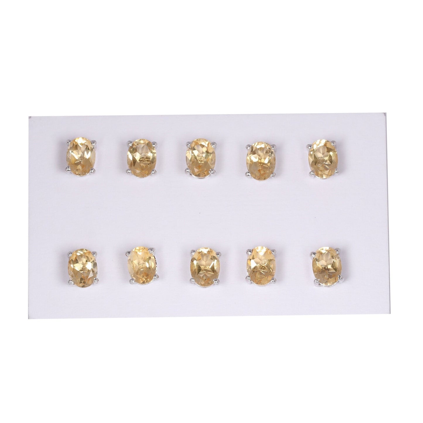 65 Ct Natural Yellow Citrine Earrings - GEMHUB - View 2