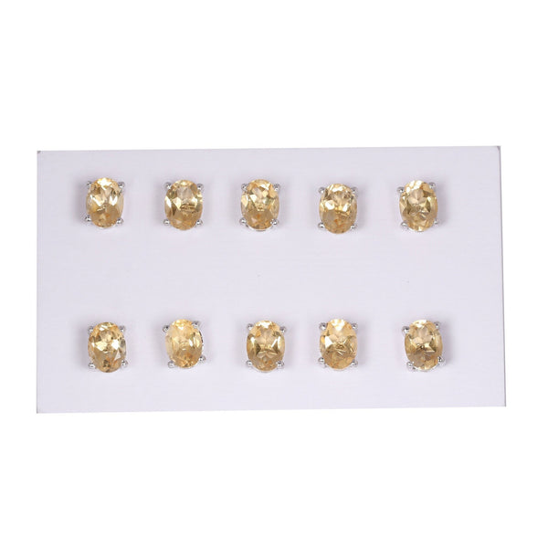 65 Ct Natural Yellow Citrine Earrings - GEMHUB - View 2