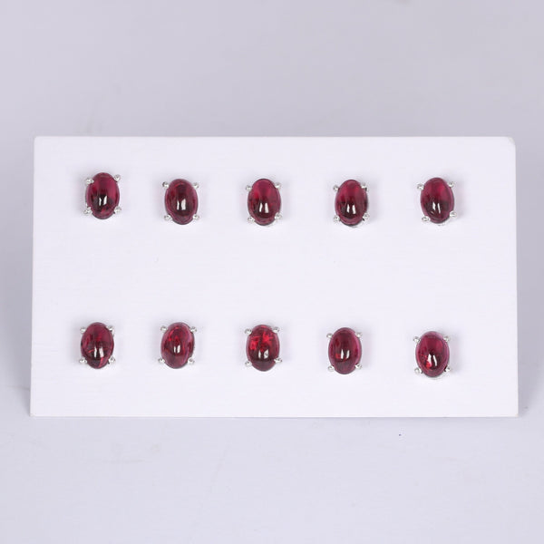 65 Ct Natural Red Garnet Earrings - GEMHUB - View 3