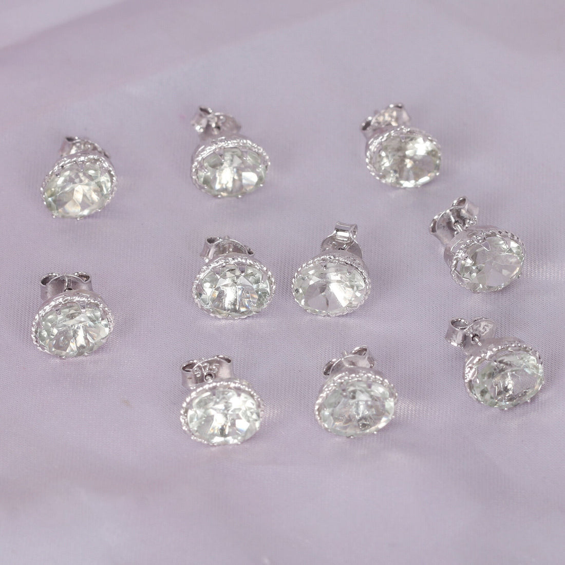 65 Ct Natural Aqua Sky Aquamarine Earrings - GEMHUB - View 6