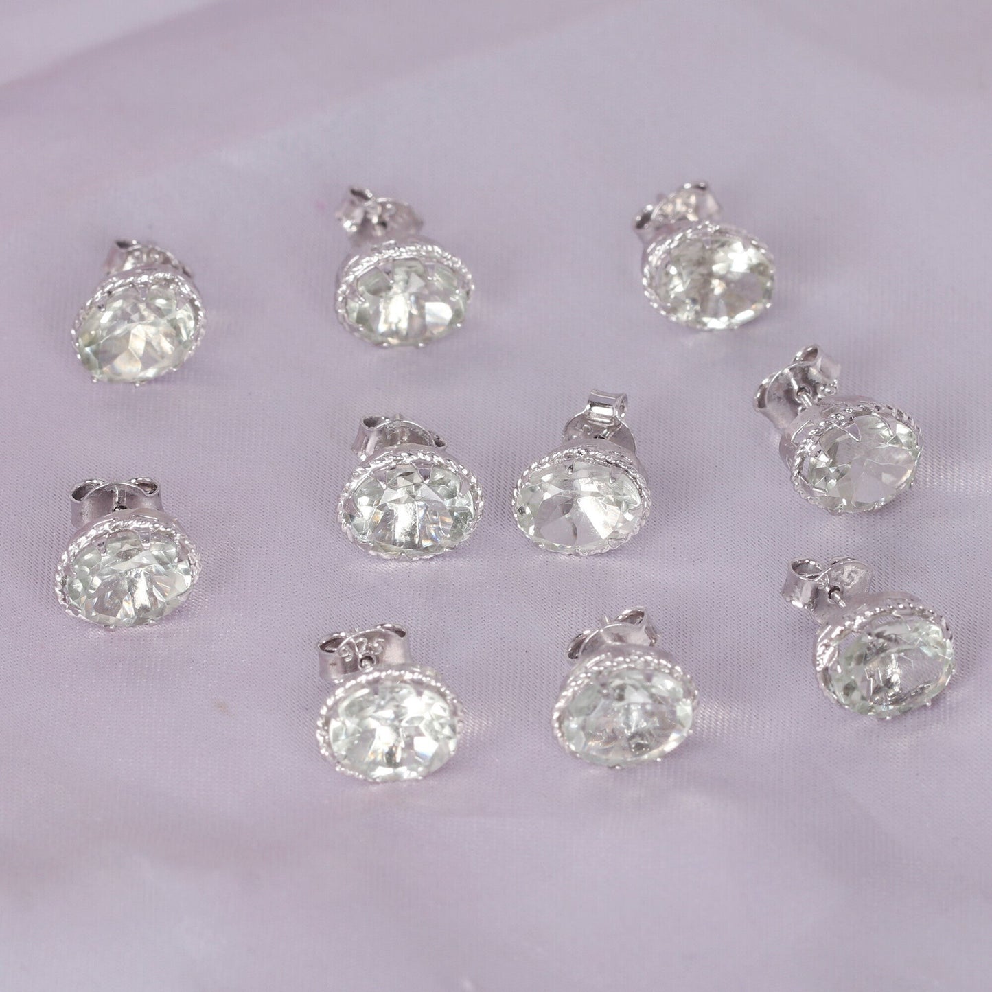 65 Ct Natural Aqua Sky Aquamarine Earrings - GEMHUB - View 6