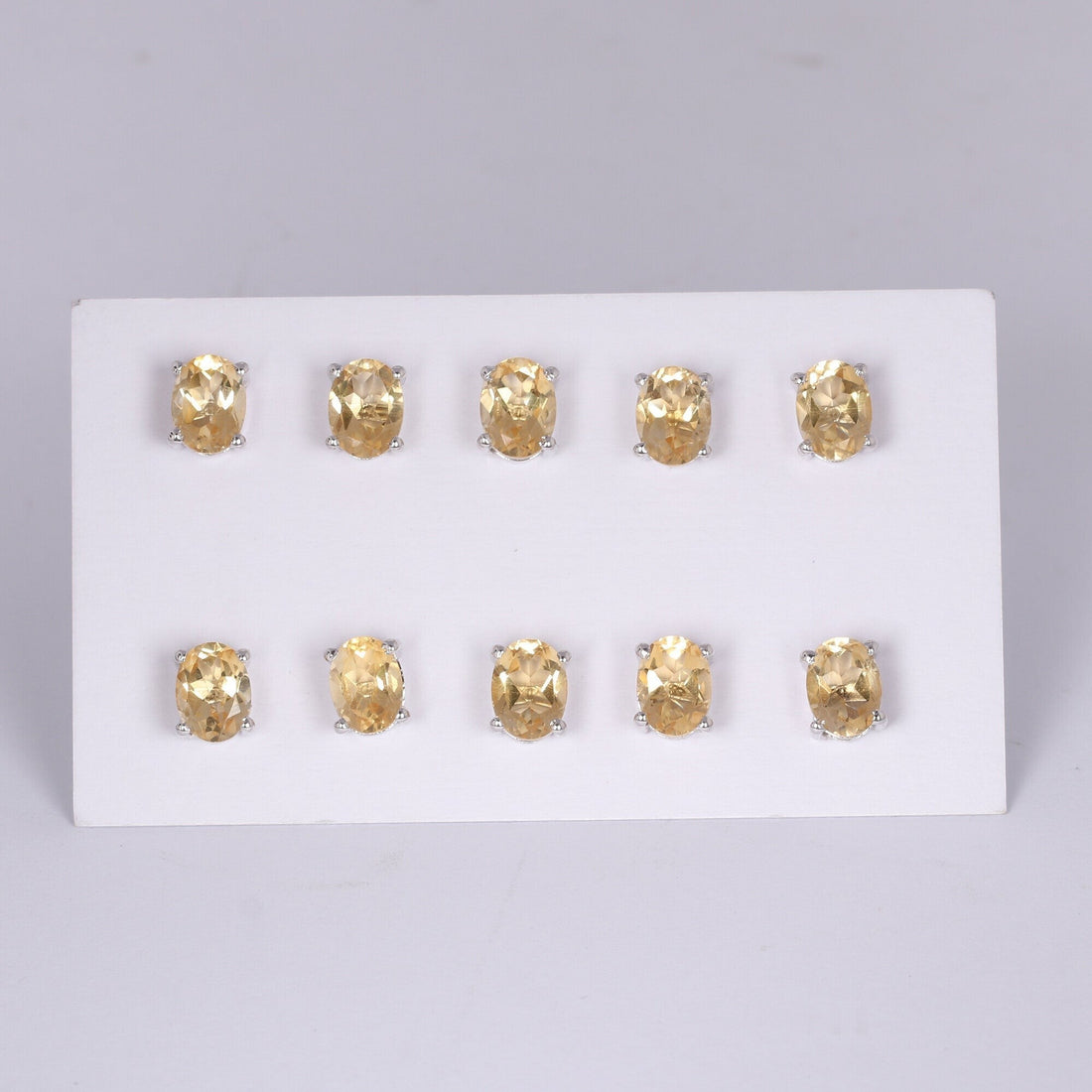 65 Ct Natural Yellow Citrine Earrings - GEMHUB - View 3
