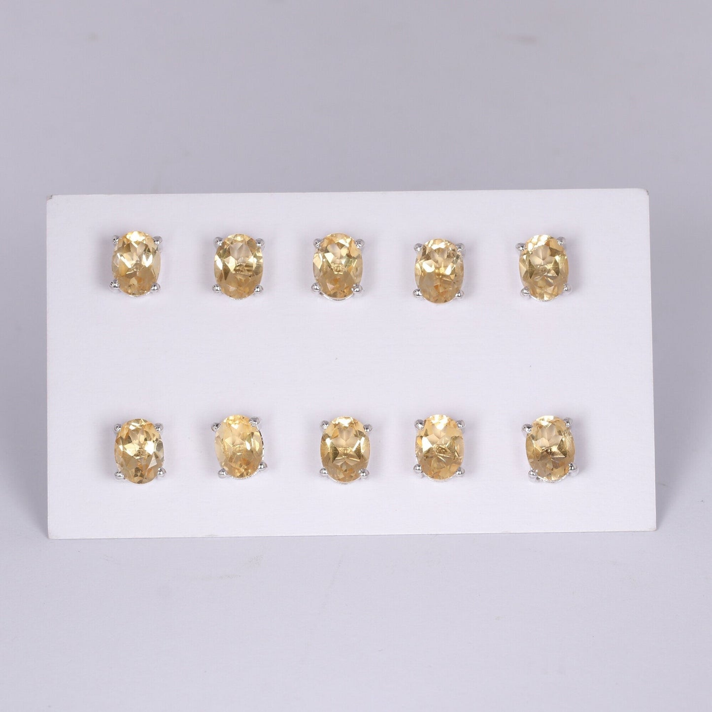 65 Ct Natural Yellow Citrine Earrings - GEMHUB - View 3