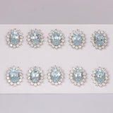 65 Ct Natural Aqua Sky Aquamarine Earrings - GEMHUB - View 3